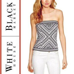 WHBM Palm Spring Bustier Top NWT